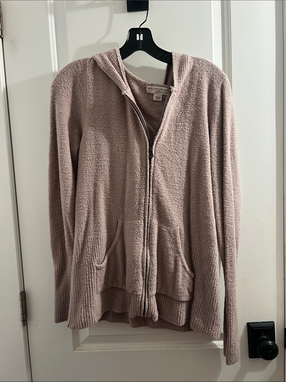 Barefoot Dreams Cozychich Lite Zip Hoodie - Mauve Taupe